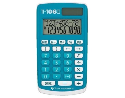 Texas-Instruments Rechner TI-106II für Primarschule, 4 Grundrechenarten