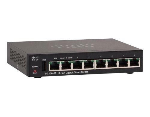 Cisco SG250-08: 8 Port Smart Switch 8xGE