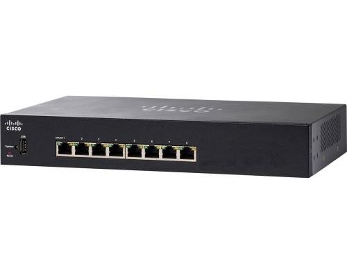 Cisco SG250-08HP: 8 Port Smart Switch 8xGE, 8xPoE+ (45W)