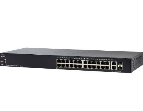 Cisco SG250-50HP: 50 Port Smart Switch 48xGE, 48xPoE+ (192W), 2xSFP/RJ45 shared