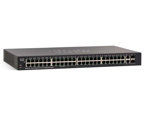 Cisco SG250X-48P: 48 Port Smart Switch 48xGE, 48xPoE+ (382W), 2xSFP+, 2xRJ45 10G