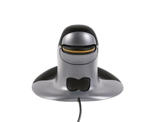 Fellowes Penguin Ergomaus, schwarz medium für Handflächen 16-18cm mit Kabel