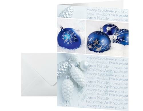 Sigel Weihnachts-Karte Seasons Greetings 25 Stk. inkl. Umschlag, 250g