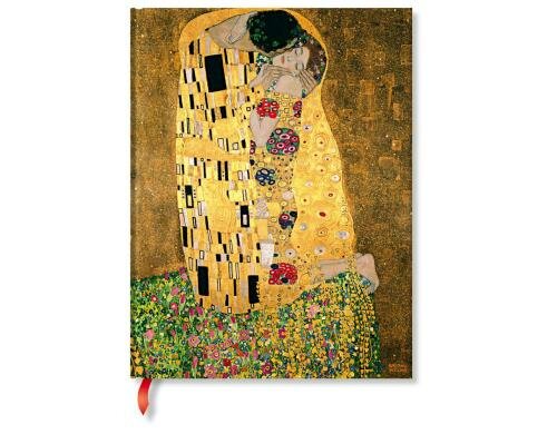 Paperblanks Notizbuch Klimts Ultra 100. Todestag - Der Kuss, liniert