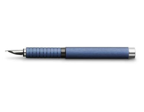 FABER-CASTELL Füllfederhalter Essentio M Aluminium Blau
