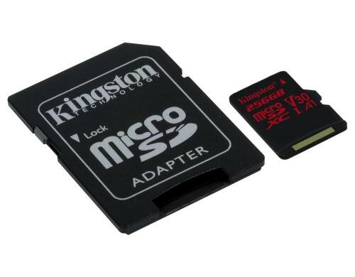 Canvas React microSDXC Card 256GB Kingston lesen 100MB/s, schreiben 80MB/s