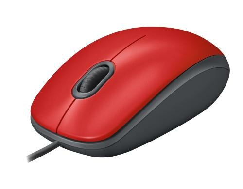 Logitech M110 rot USB, für Notebooks