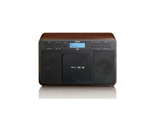 Lenco DAR-040, DAB+ Radio DAB+/FM, CD, USB, schwarz/walnut