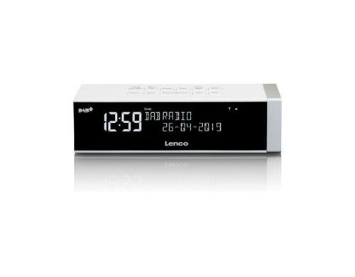 Lenco CR-630, Uhrenradio DAB+/FM,Aux, USB, weiss