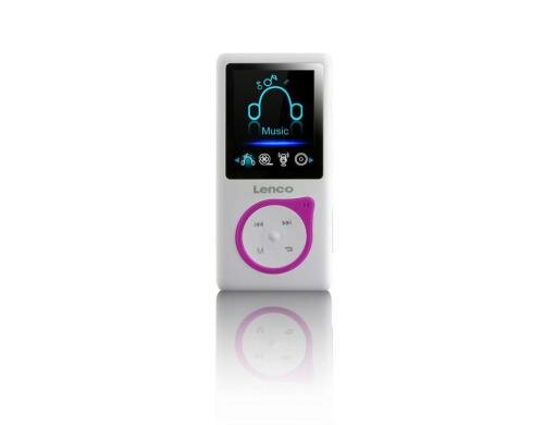 Lenco Xemio-668, MP4 Player, 8GB, pink 1.8 TFT Display, bis zu 32GB, pink