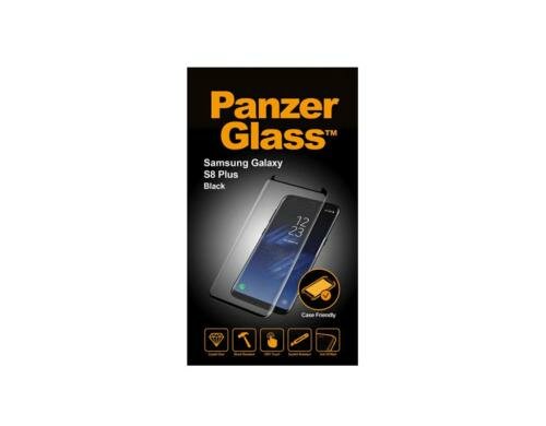 Panzerglass Displayschutz Case Friendly für Samsung Galaxy S8 Plus, black