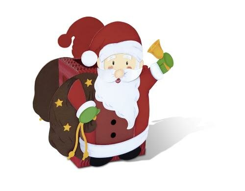 URSUS Bastelset Windlicht Weihnachtsmann inklusive Bastelanleitung