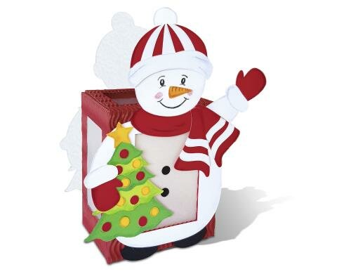 URSUS Bastelset Windlicht Schneemann inklusive Bastelanleitung