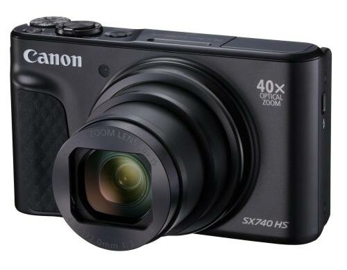 Canon PowerShot SX740HS schwarz, 20.3 MP 40x opt. Zoom (24-960mm), 3 LCD-TFT 922k