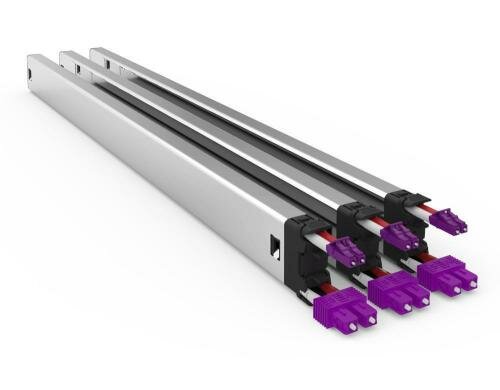 Patchbox Plus+ , Multimode OM4, LC-SC 3er Set Kassetten mit 1.7m LWL Kabel