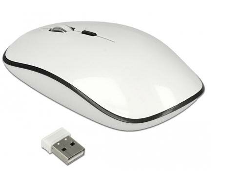 Delock 12533 Typ-A Desktop Maus 2,4 GHz wireless – wiederaufladbar