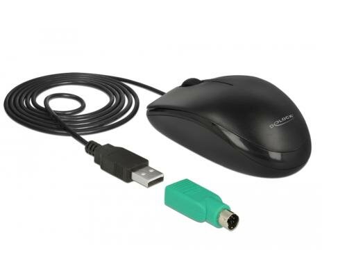 Delock 12534  USB Typ-A + PS/2 Desktop Maus