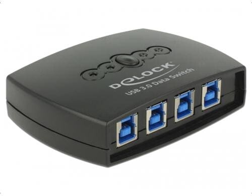 Delock 87724  USB3.0 Sharing Switch: 4Port 4 PCs teilen sich ein USB3.0 Gerät