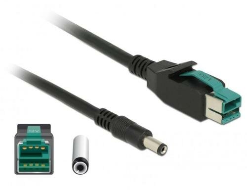 Delock 85499 PoweredUSB Kabel Stecker 12 V DC 5,5 x 2,1 mm Stecker 3 m