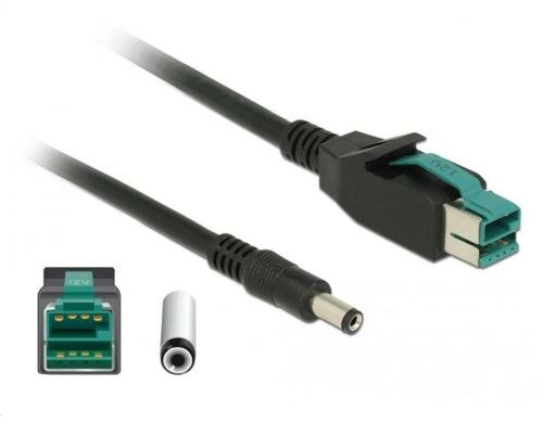 Delock 85501 PoweredUSB Kabel Stecker 12 V DC 5,5 x 2,1 mm Stecker 5 m