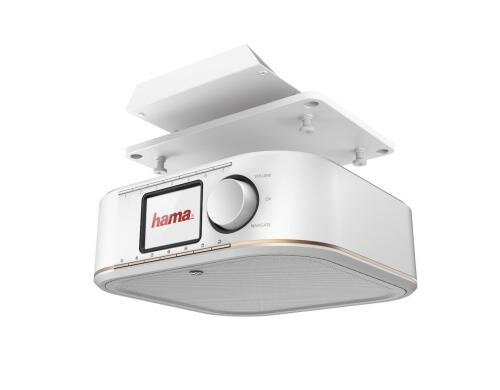 Hama DAB+/FM Küchenradio weiss 2,4 Farb-Display, inkl. 2 Montagehalter