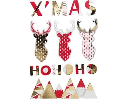 Creativ Company Weihnachtssticker3D 16-62 x 14-100 mm, 15 Stück
