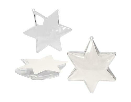 Creativ Company Anhänger Stern 5 Stück, 10 cm