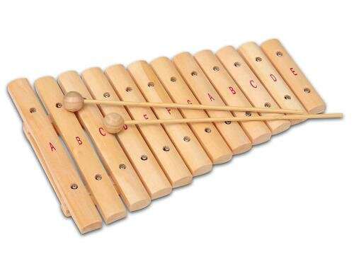 Bontempi Xylophon mit 12 Holzplättche 35cm ab 3 J.