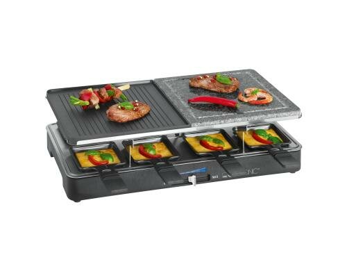 Clatronic Raclette RG 3518 1400 W, 46*23 cm Fläche, 8 Pfännchen