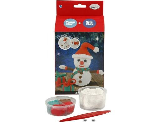 Creativ Company Bastelset Silk Clay Schneemann