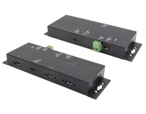 exSys EX-1190HMVS-PV, 4x USB 3.0 / 3.1 HUB C-Buchse, inkl.verschraubbares USB Kabel