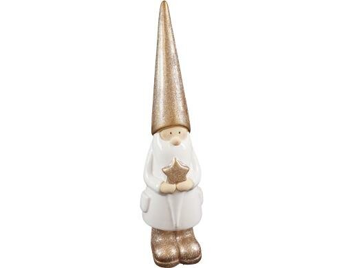 Hoff Interieur Weihnachtsmann Sparkle 44cm 8,5x8x44cm, Keramik