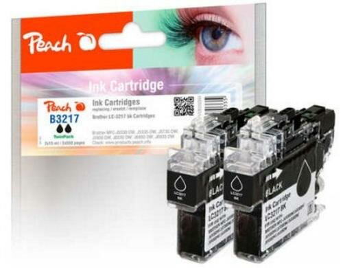 Peach Tinte Brother LC-3217BK*2 2x15ml