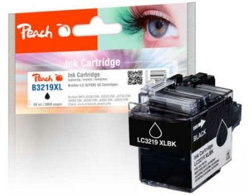 Peach Tinte Brother LC-3219XLBK 68ml, black
