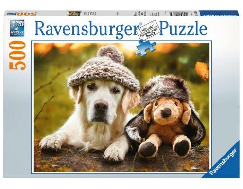 Puzzle Hund mit Mütze Alter: 10-14 Sprache