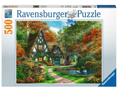 Puzzle Cottage im Herbst Alter: 10-14 Sprache