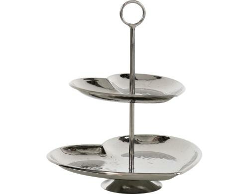 Hoff Interieur Etagere Herz 20x18x23cm, vernickelter Stahl