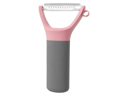 BergHOFF Sparschäler Leo Line rosa Edelstahl, Länge: 13cm