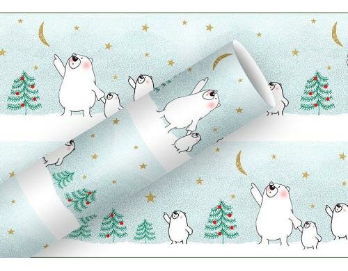 B+C Geschenkpapier Papa Bear 2m x 70 cm, 80 g/m2