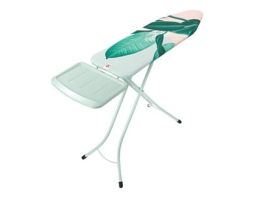 Brabantia Bügeltisch mint Tropical Leaves mit Dampfstationsablage, 124 x 38
