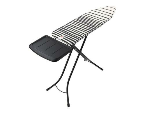 Brabantia Bügeltisch black Fading Lines mit Dampfstationsablage, 124 x 38