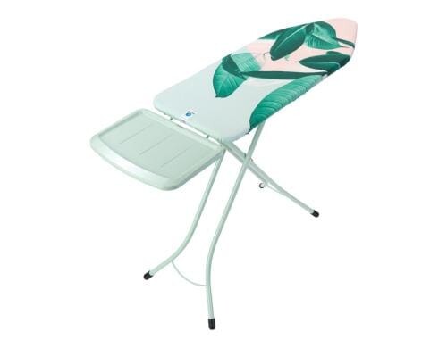 Brabantia Bügeltisch mint Tropical Leaves mit Dampfstationsablage, 124 x 45