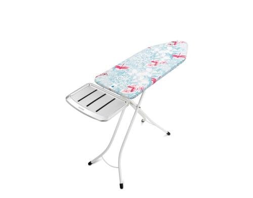 Brabantia Bügeltisch white Botanical mit Dampfstationsablage, 124 x 45