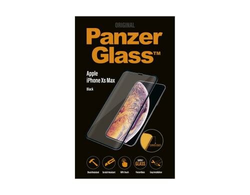 Panzerglass Displayschutz black für iPhone Xs Max Curved Edges