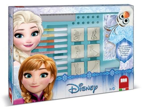 Multiprint Maxi Box Frozen 7 Stempel+Kissen+12 Filzstifte+Lineal+Book