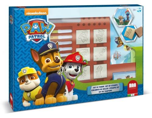 Multiprint Maxi Box PAW Patrol 7 Stempel+Kissen+12 Filzstifte+Lineal+Book