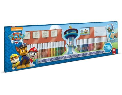 Multiprint Mega Coloring PAW Patrol 4 Stempel+Kissen+60 Filzstifte+Book