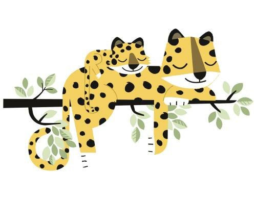 Lilipinso Wandtattoo XL Cheetah Family