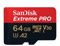 SanDisk microSDXC Card 64GB ExtremePro A2 lesen 170MB/s,...