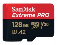 SanDisk microSDXC Card 128GB ExtremePro A2 lesen 170MB/s,...
